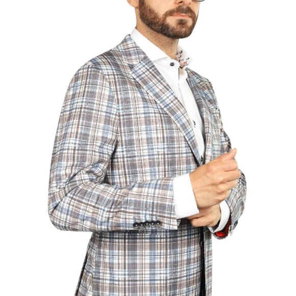 7 Downie St NWT Knoxville Plaid Jacket - Picture 2 of 3